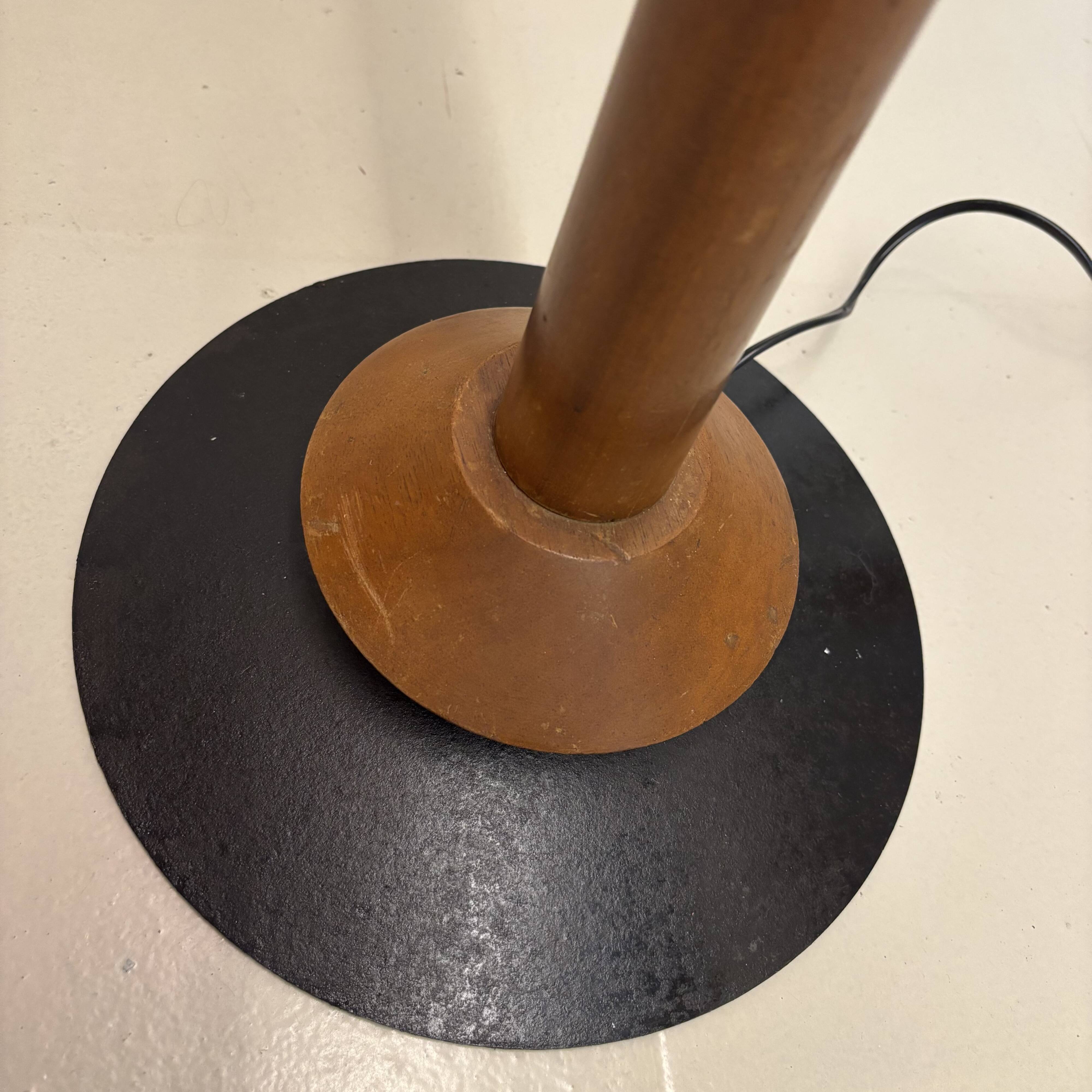 Scandinavian teak floor lamp