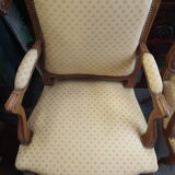 Pair of Louis XVI style armchairs