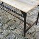 Industrial table in oak steel