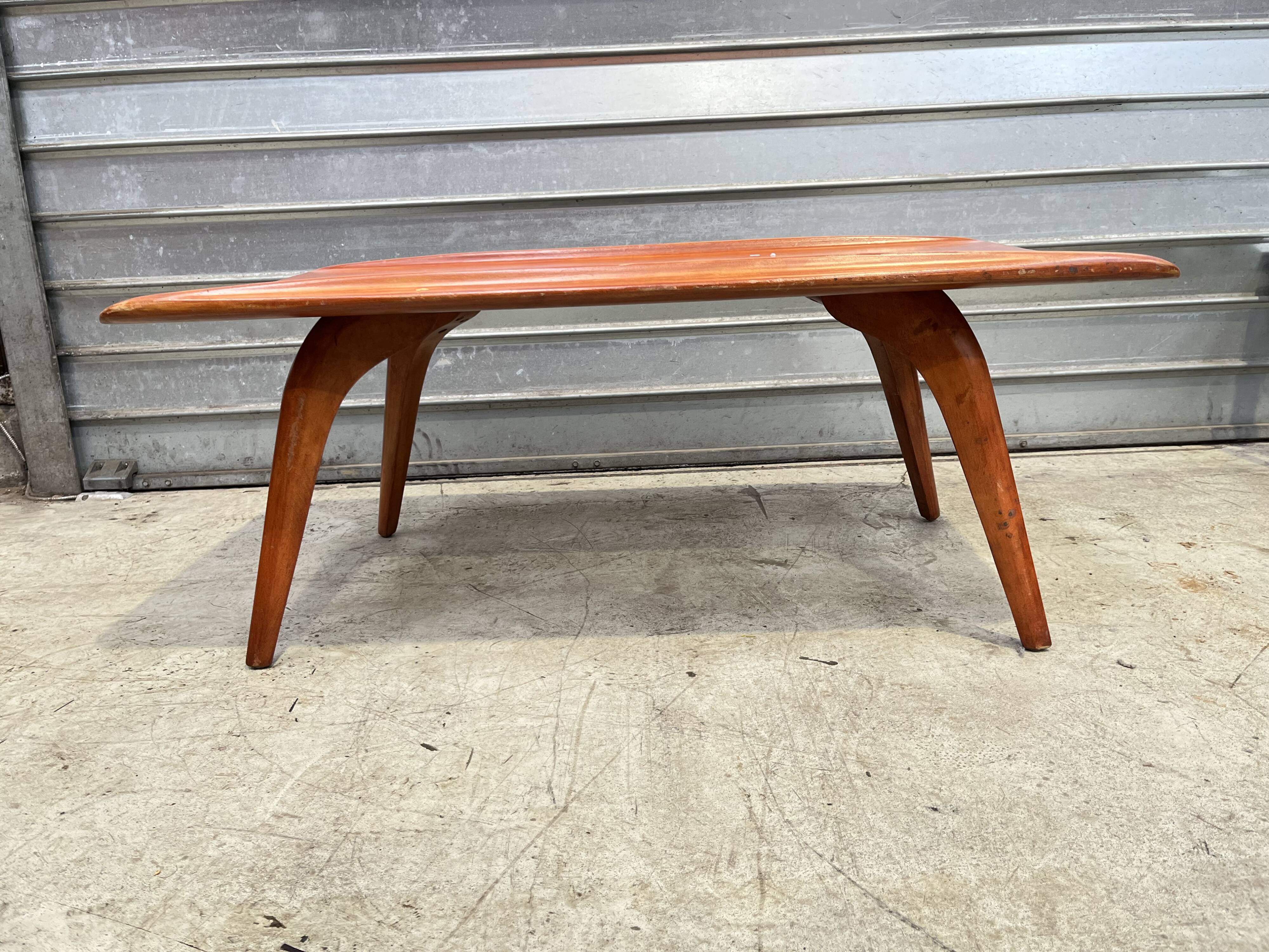 Scandinavian style wooden coffee table