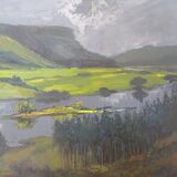 Oil s/canvas: J. de WIT, " Landscape "