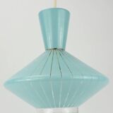 Lustre en verre forme diabolo