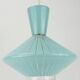 Diabolo-shaped glass chandelier