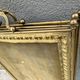 Antique brass fireplace screen from the 19th century by Bouhon Frères.