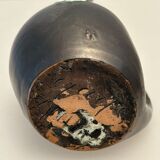 Old vase soliflore céramique " cyclops Annecy " Savoie, vintage 70'