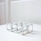 Set of 6 vintage aluminium napkin rings / egg cups by Pier