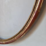 Pair of oval gilded frames Louis XVI style