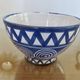 Pair of bowls by Robert Picault, La Roue Vallauris, very rare in blue and white.