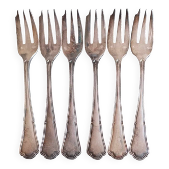 French goldsmith Puiforcat - 6 oyster forks