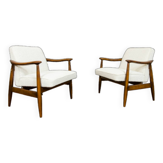 Paire de fauteuils personnalisables du milieu du siècle restaurés, 1960