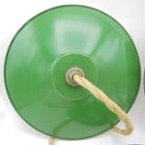 Trio of enamelled sheet metal suspensions