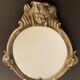 Bronze hand-facing mirror, early twentieth century, Louis XV style, 29 x 13 cm