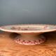 Compotier Terre de Fer XIXth opaque porcelain of Gien, model Chardons