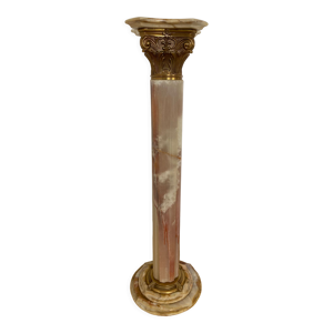 Colonne onyx et bronze doré style