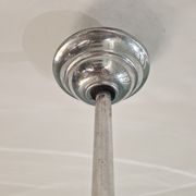 Art Deco pendant lamp in conical white opaline, 1920s-30s