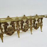 Bronze Coat Rack and Wall Shelf, Vintage, Louis XV Style