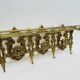 Bronze Coat Rack and Wall Shelf, Vintage, Louis XV Style