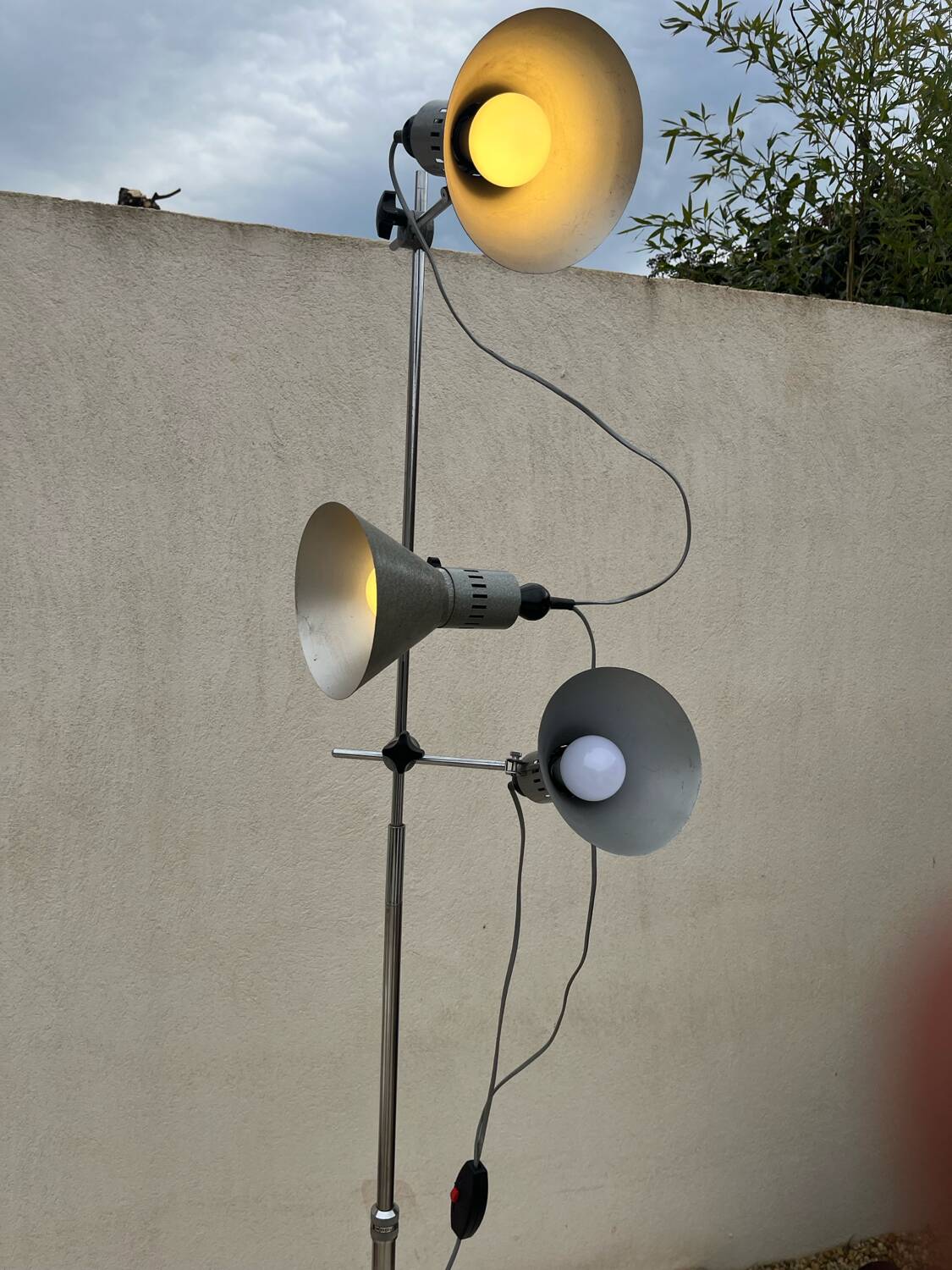 60s industrial floor lamp