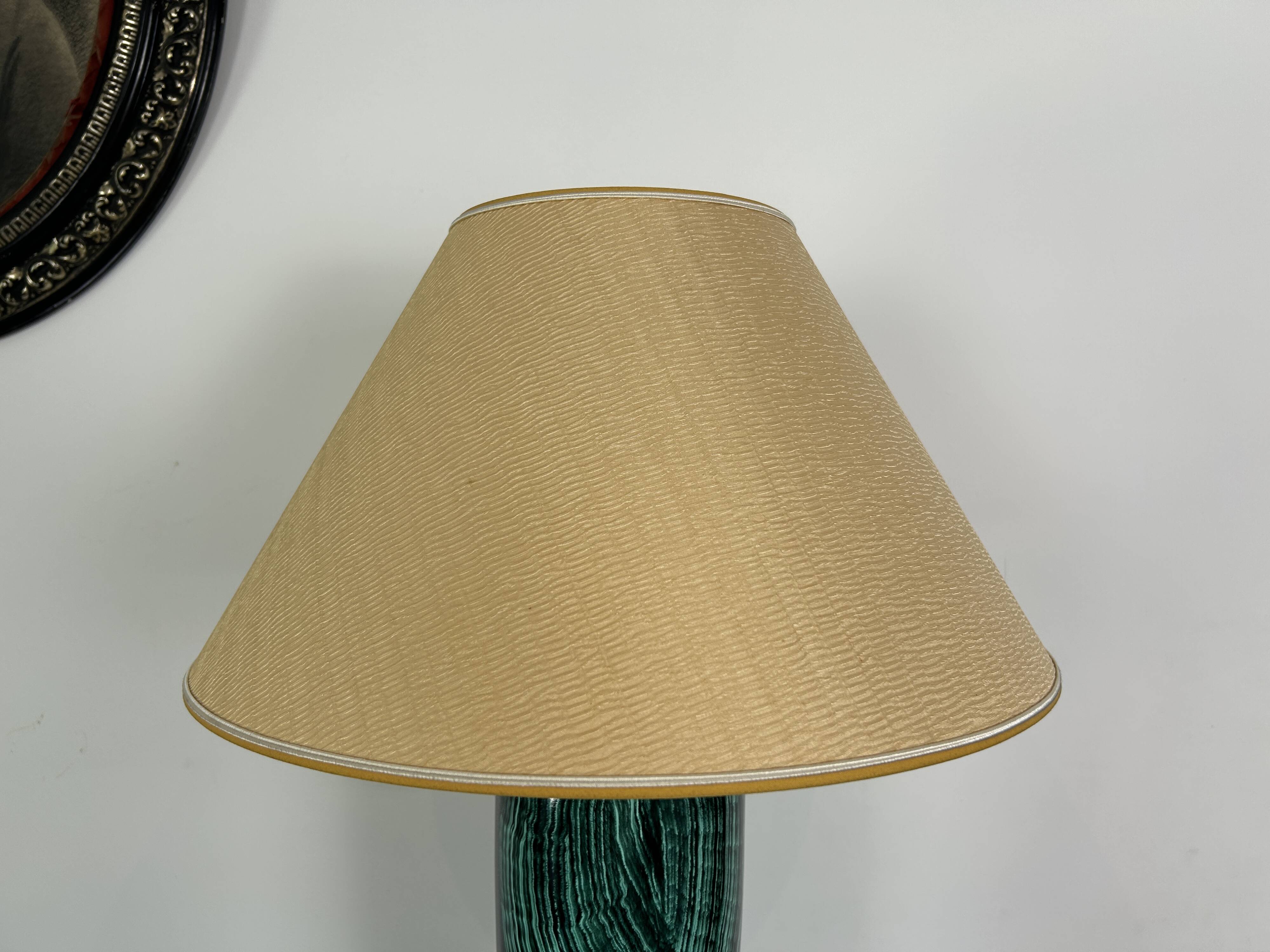 Superb ceramic lamp from the house "Le Dauphin".