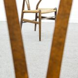 Pair of CH24 wishbone dining chairs by Hans Wegner for Carl Hansen Denmark