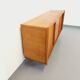 Vintage row in light oak wood from the 60s