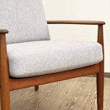 Mid Century Lounge Chair, Easy Chair by Grete Jalk for France & Son, Danish Design Armchair, 1950s