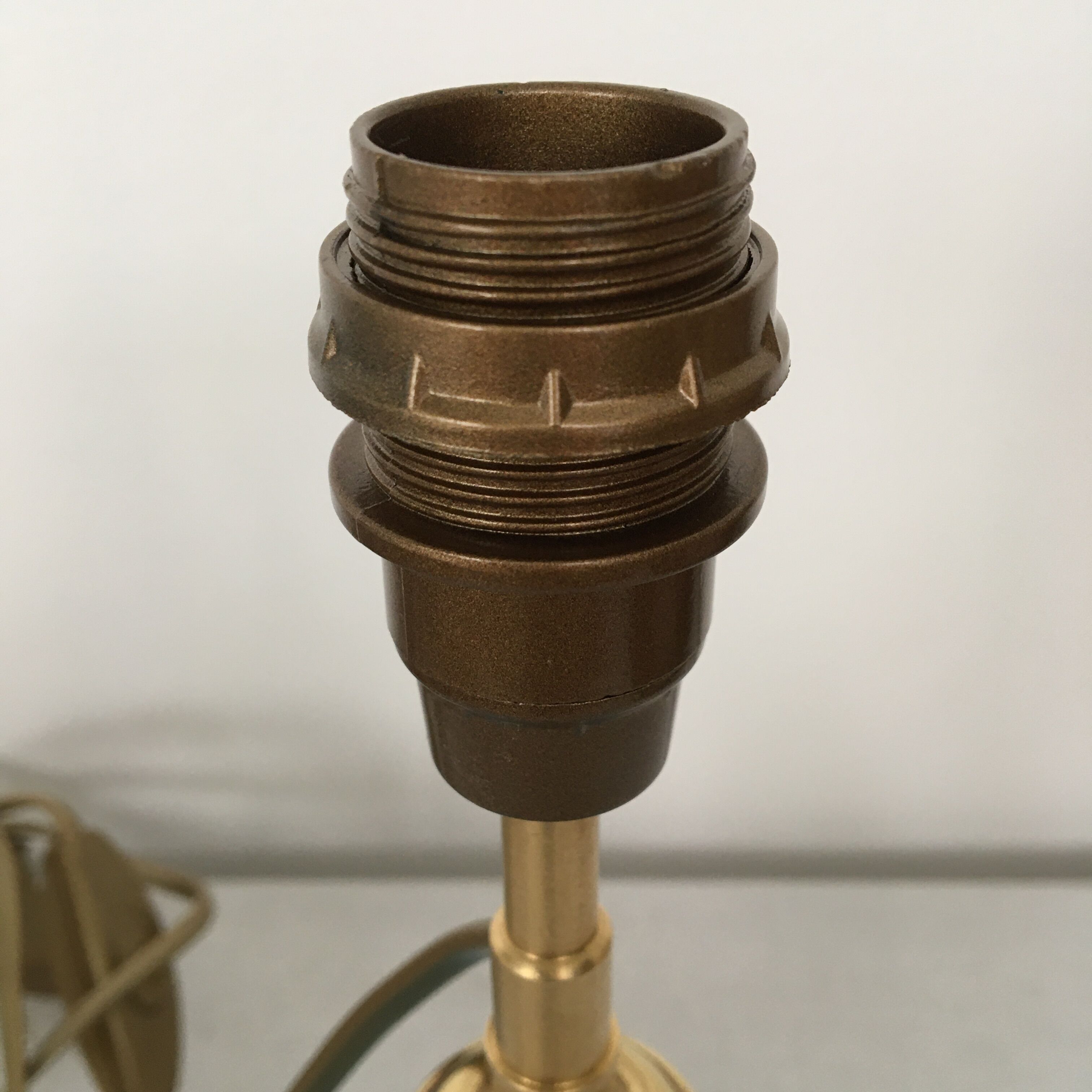 Blue clichy glass lamp foot