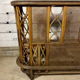 Rattan and wicker bar