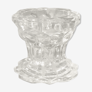 Reims crystal candle holder signed