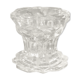 Bougeoir en cristal de Reims signé