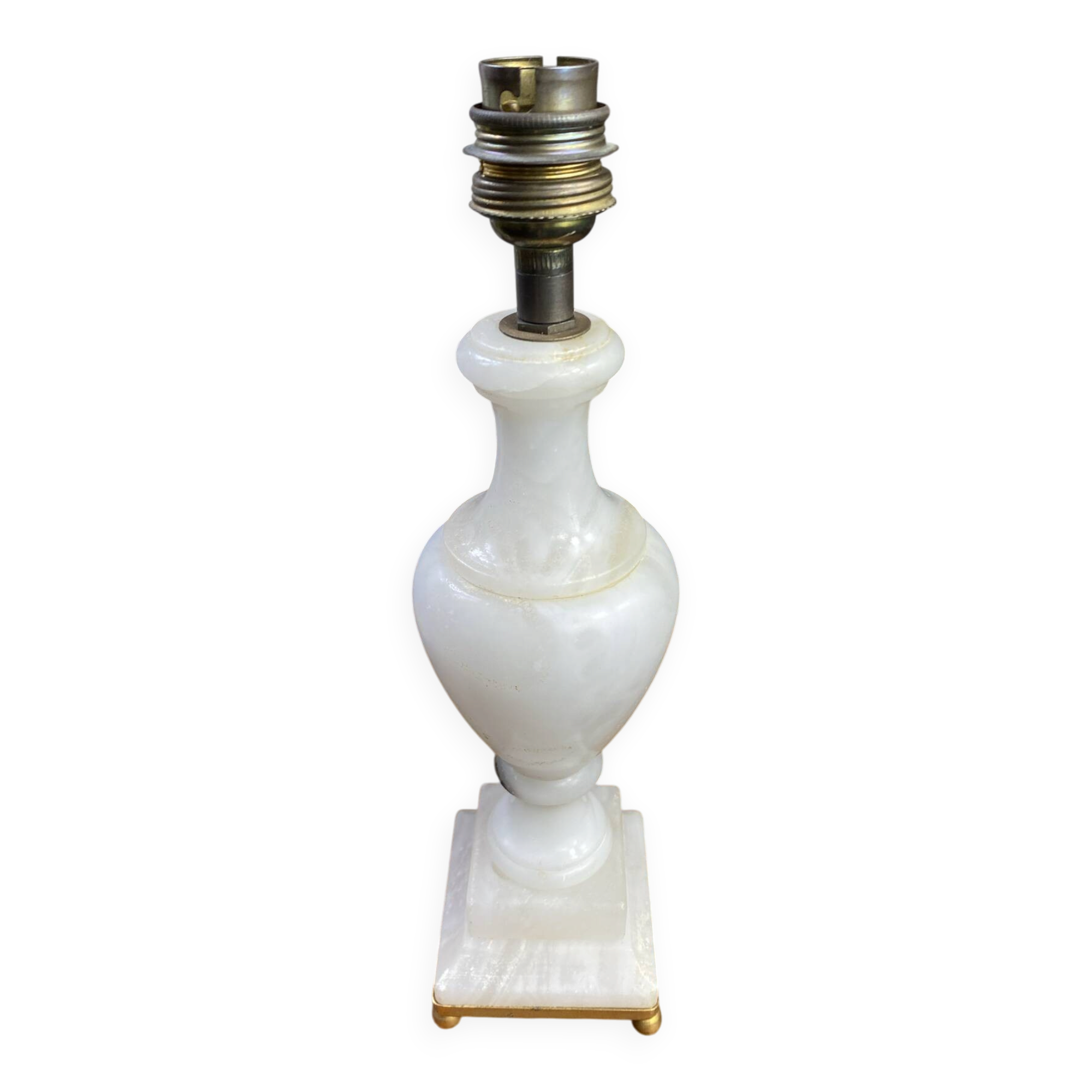 Alabaster lamp base
