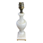 Pied de lampe en albâtre