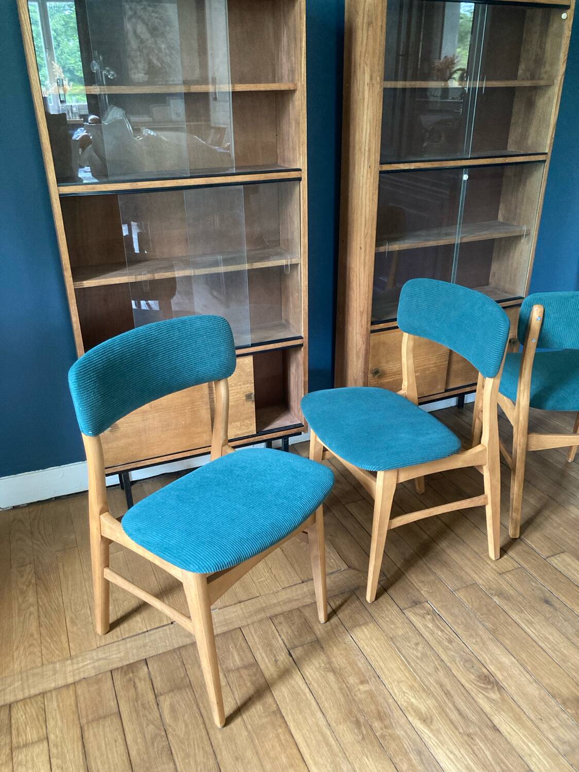 Set de 3 chaises scandinaves
