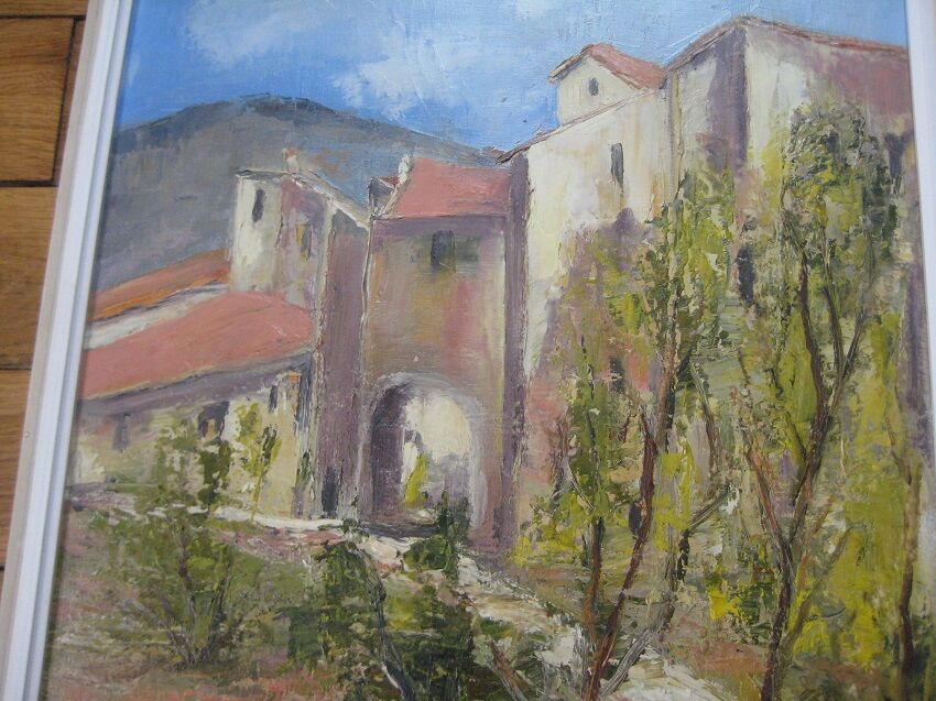 Sillans, 38, old oil on canvas