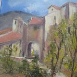 Sillans, 38, old oil on canvas