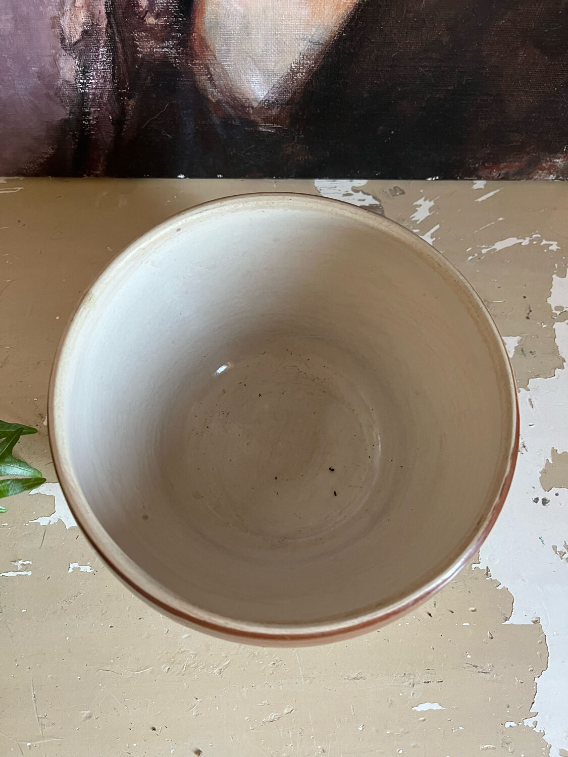 Vintage digoin stoneware salad bowl dish