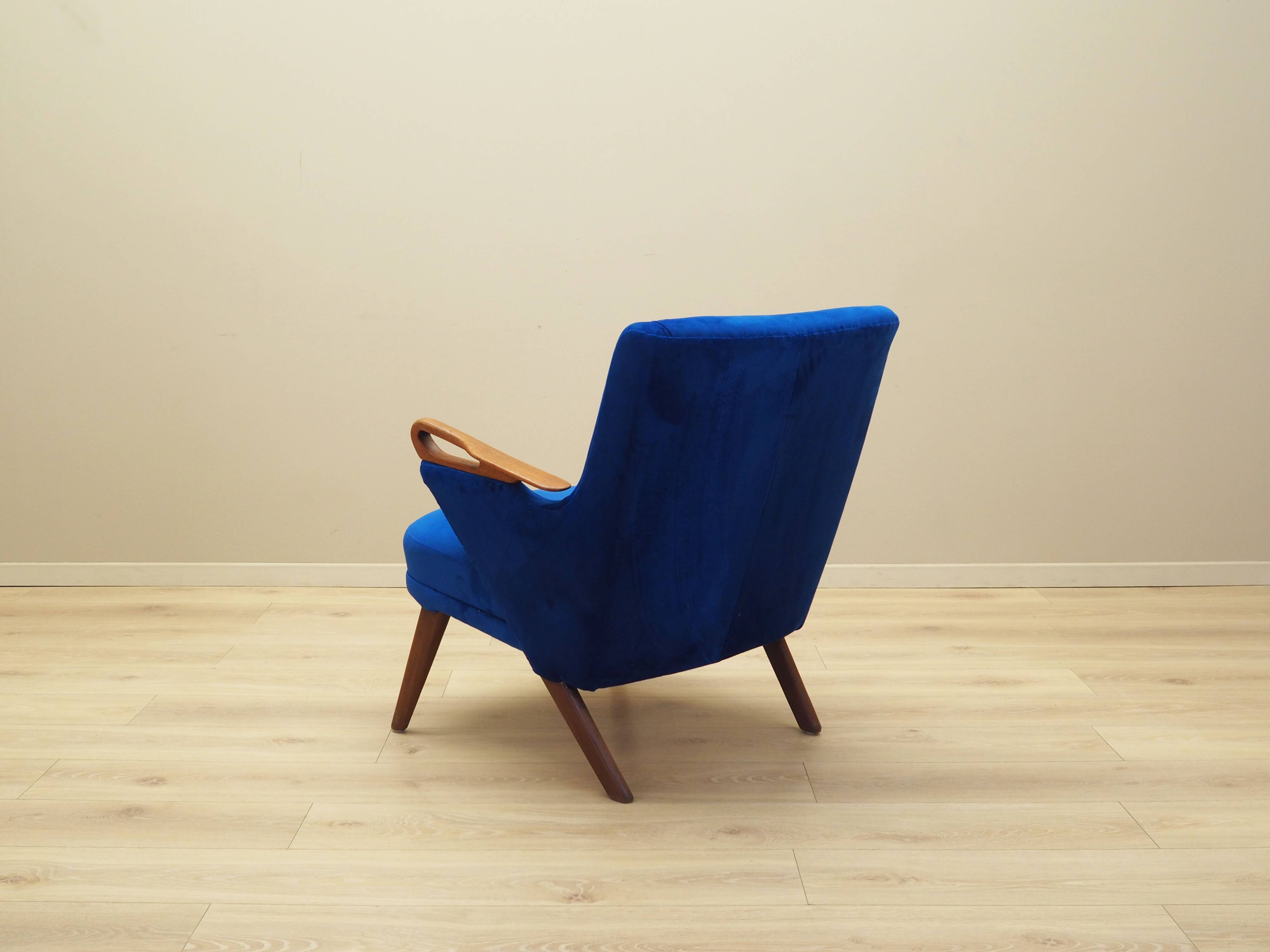 Blue living room set, Danish design, 1960s, designer: Chresten Findahl Brod