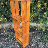 Brutalist pine shelf