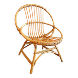 Children's rattan basket chair