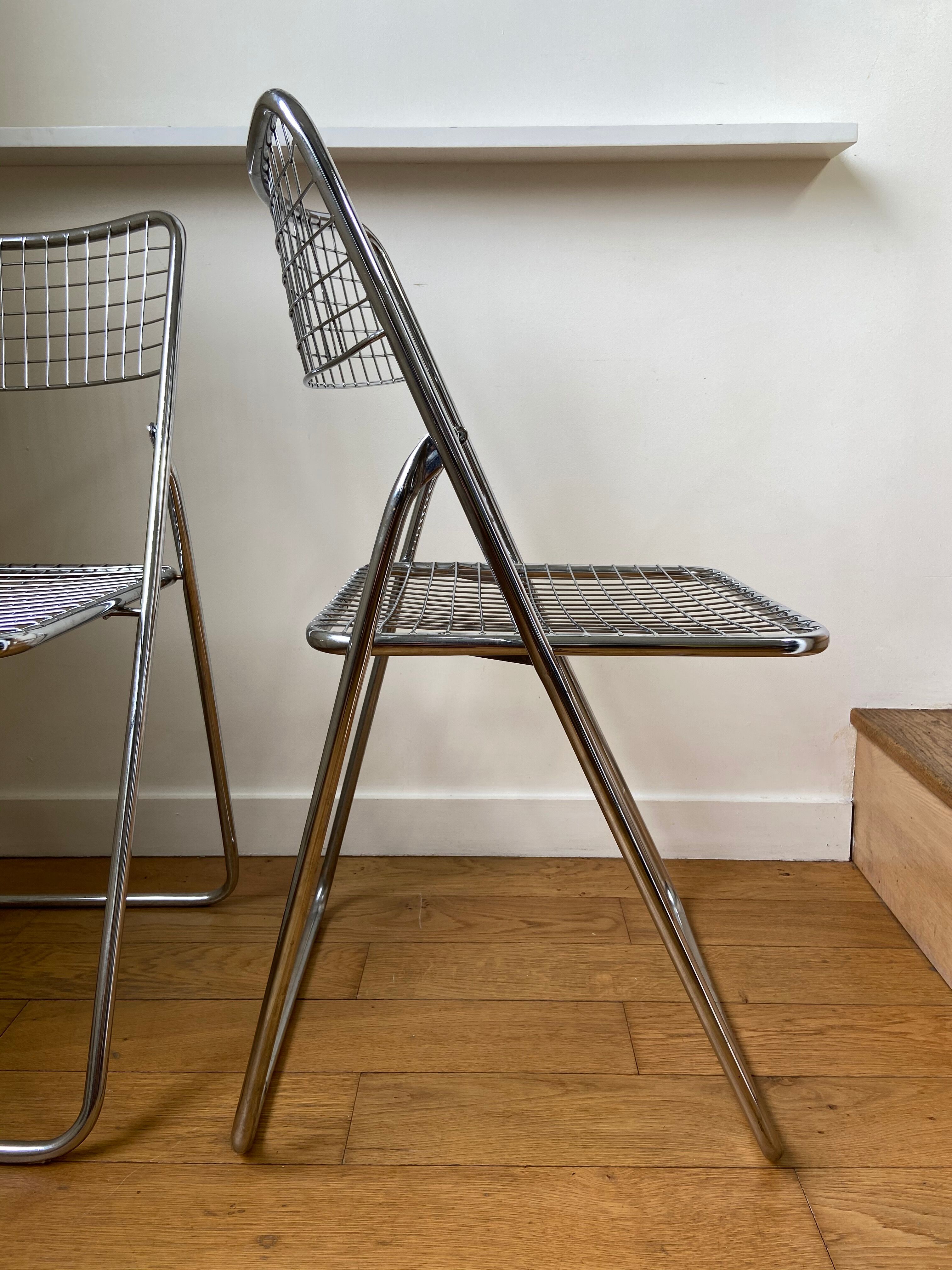 Pair of folding chairs "Ted Ned" by Niels Gammelgaard