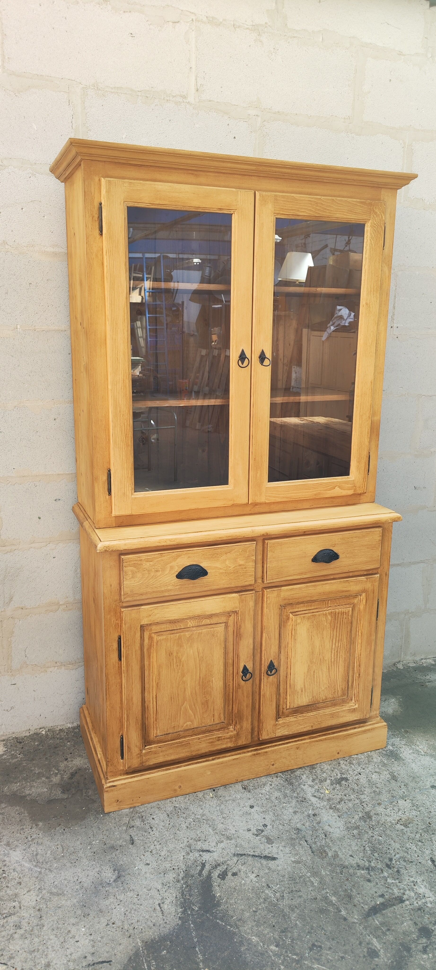 Furniture dresser two waxed pine bodies