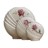 Series of 3 art deco vases