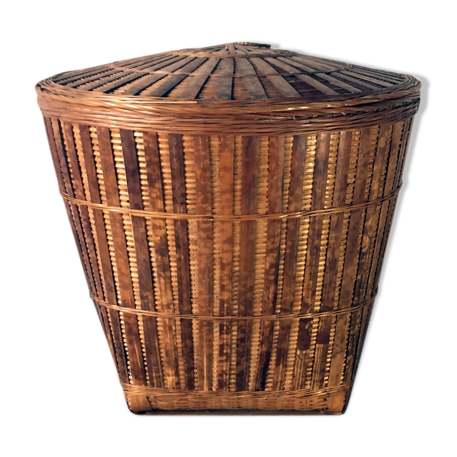 Bamboo laundry basket