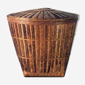 Bamboo laundry basket