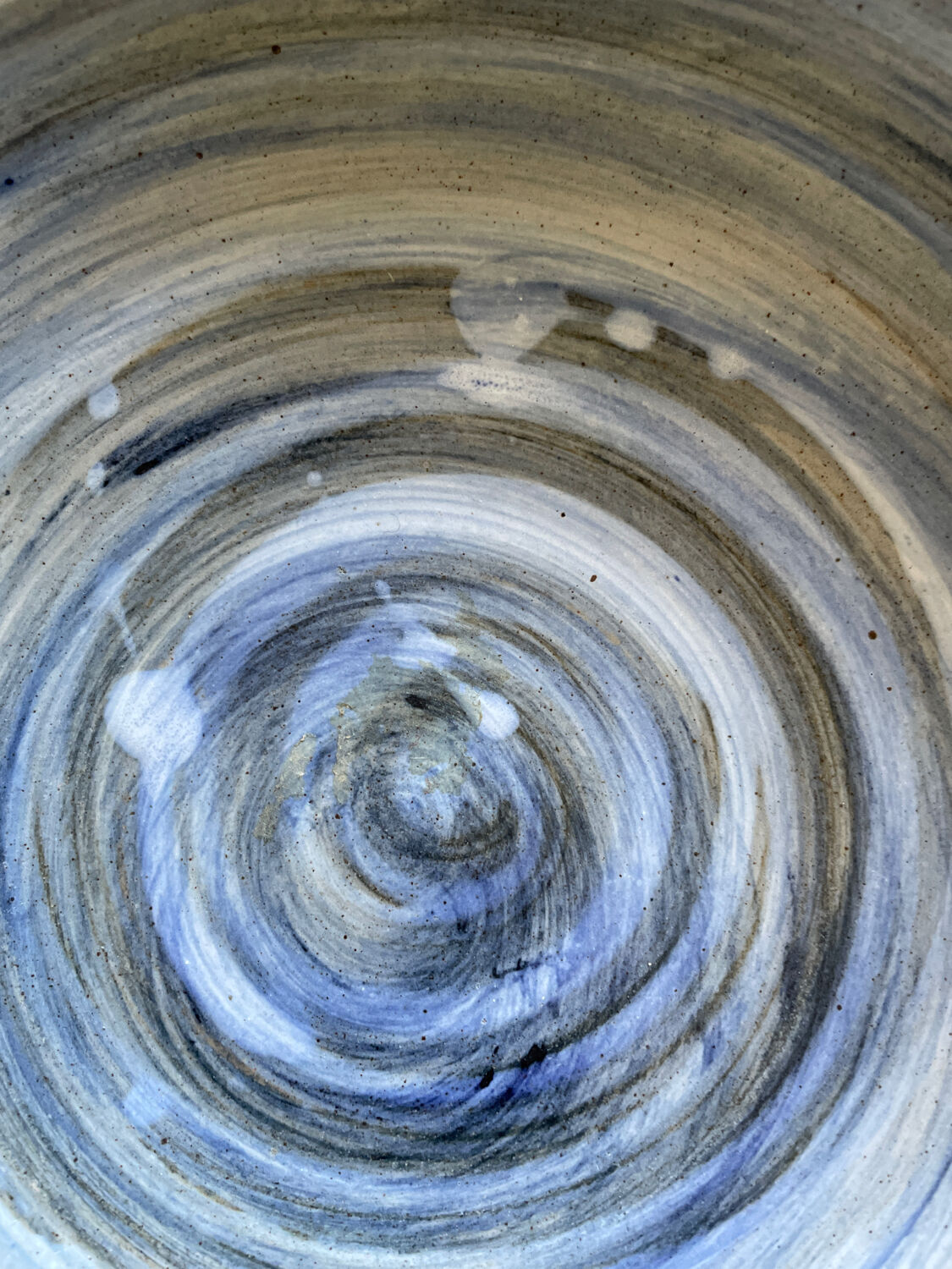 Vintage glazed terracotta dish