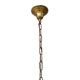 Murano style chandelier with six arms of light and nine lamps