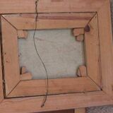 Original mid-century Swedish oil on canvas – “Layers” by Wilhelm Henning – signed & framed – 32 × 39 cm (12.6" × 15.4")