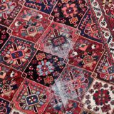 Antique carpet persian bakhtiari handmade 223cm x 301cm 1930s
