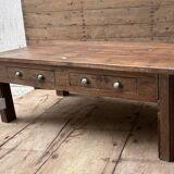 Burmese teak coffee table