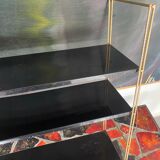 Vintage metal string shelves